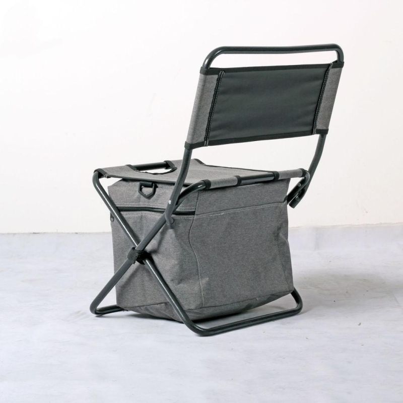 Folding Mazar Ice Pack Outdoor Folding Backpack Chair Processing Camping Food and Beverage Insulation Chair Fishing Chair