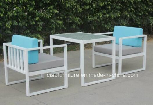 Leisure Outdoor Furniture Aluminum Frame Garden Sofa with Table