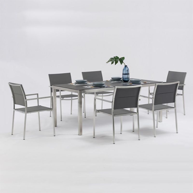 Modern Luxury Restaurant Design Aluminum Frame Dining Chair Cheap Wholesale