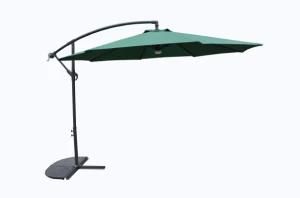 Outdoor Hanging Banana Umbrella Waterproof Cantilever Garden Beach Patio Sun Canvas Parasol Umbrella with Bluetooth Speaker
