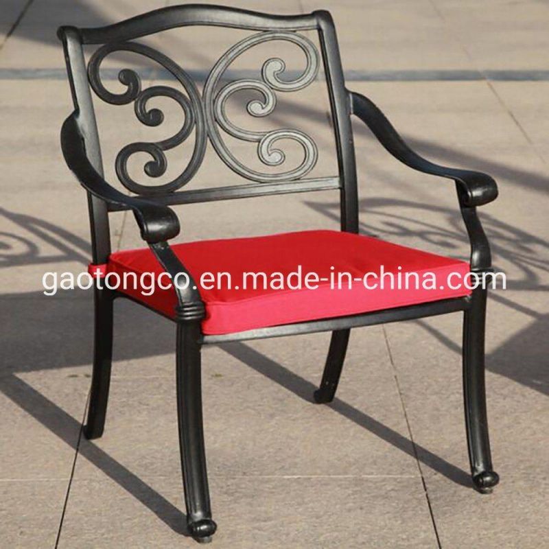 Outdoor Aluminum Garden Furniture Set Patio Dining Oval Table Furniture Dining Table Set