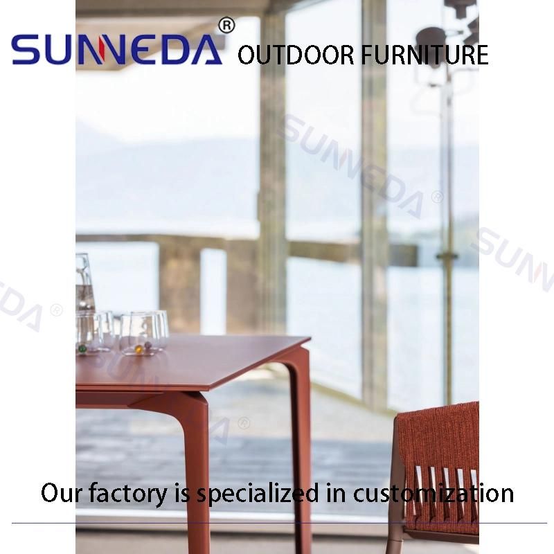 Straight Aluminum White Frame Relaxing Cushions Fashion Style Sofa