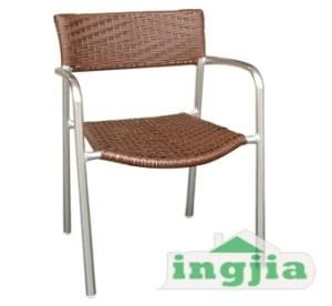 Aluminium Wicker Leisure Patio Dining Outdoor Rattan Chair (JC-33)