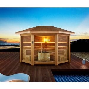 Mexda Large Size Outdoor Sauna Room Wooden Leisure Gazebo Ws-1501lt