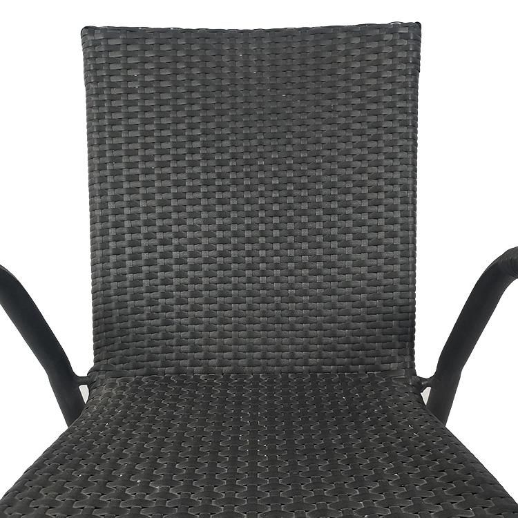 Waterproof Commercial Cafe Dining White Contemporary Modern Outdoor PE Rattan Dining Furniture