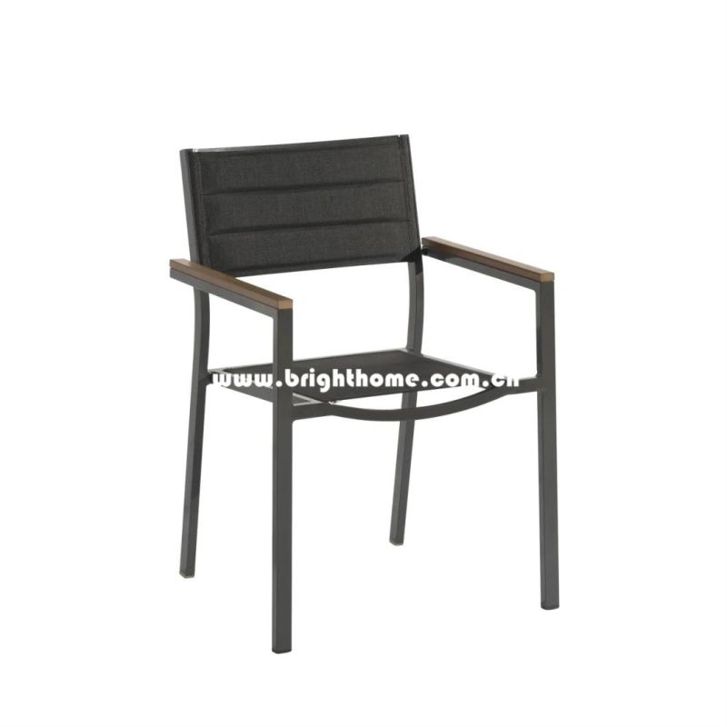 Aluminium Textilene Outdoor Stackable Chair