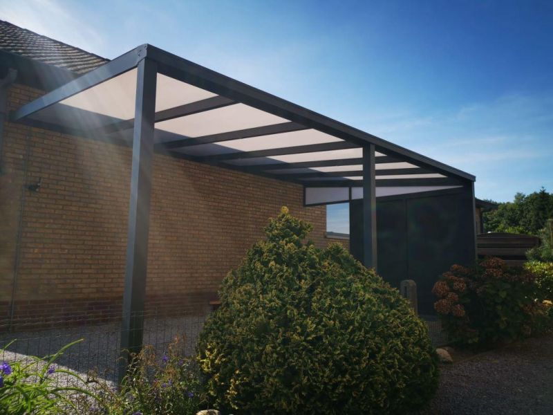Wholesale European Designs Outdoor Garden Powder Coating Aluminum Alloy Veranda Glass Polycarbonate Sheet Pergola Canopy Patio Roof Terrace Beams Profiles