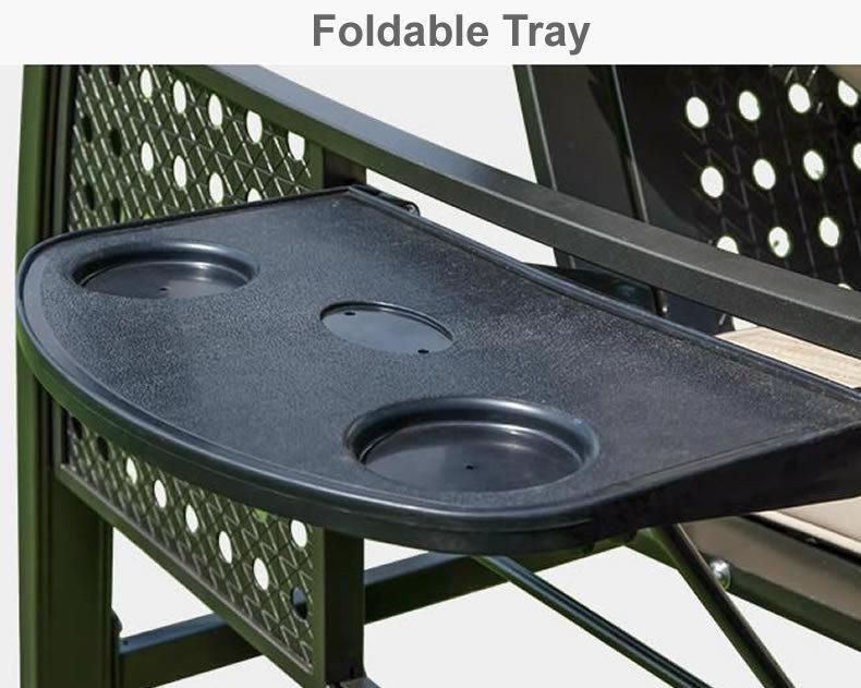 Patio Swing Chair Canopy Swing Gilder with Cup Holder