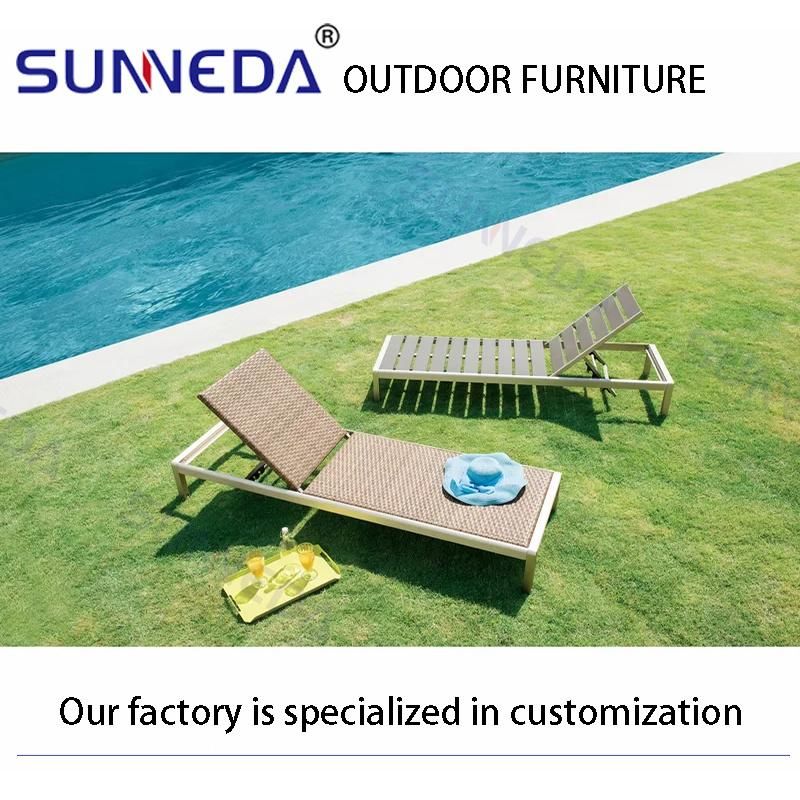 All Weather Best Selling Adjustable Powder Coating Durable Fashion Outdoor Lounger