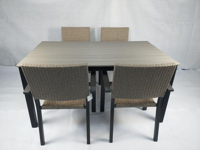 7 Piece Patio Dining Set Outdoor Polywood Dining Outdoor Table and Chairs Set