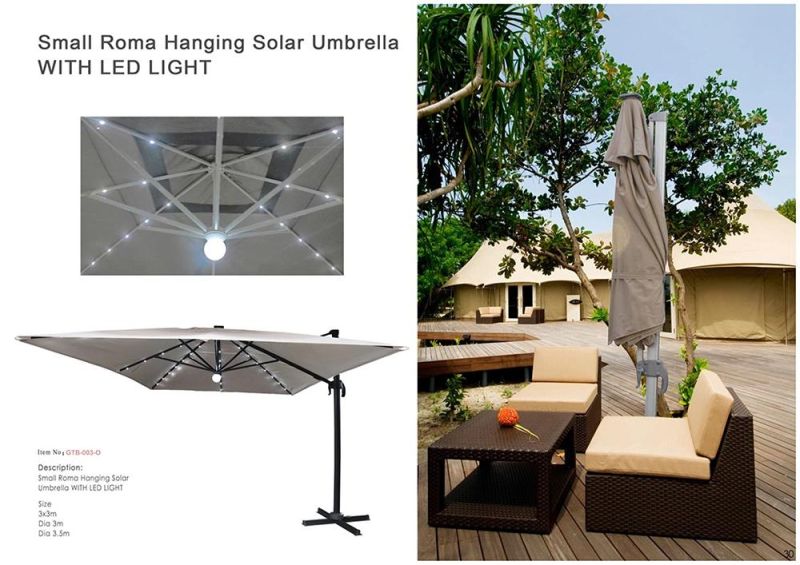 UV Patio Umbrella Parasol Umbrella for Outdoor Garden Parasol Handing 3m Umbrella