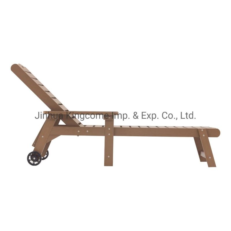 Outdoor Furniture Polystyrene Lounge with 4-Position Adjustment
