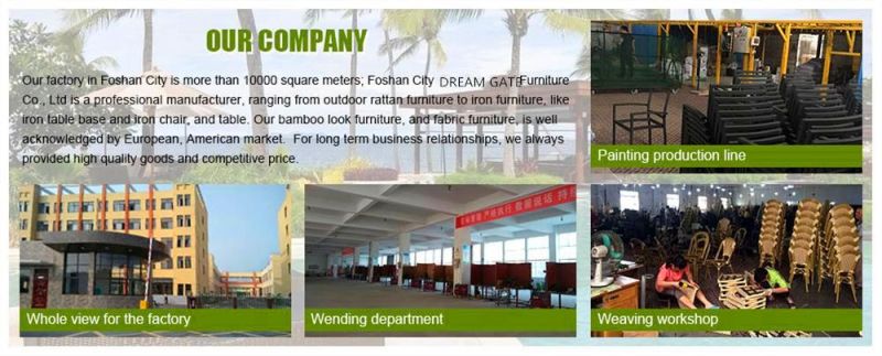 Rust-Resistant Frame Rattan Wove Restaurant or Family Usage Dining Small Table Set