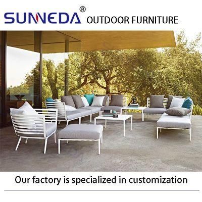 Luxury Metal Frame Sectional Sofa Patio Outdoor Garden Furniture Sofa Set