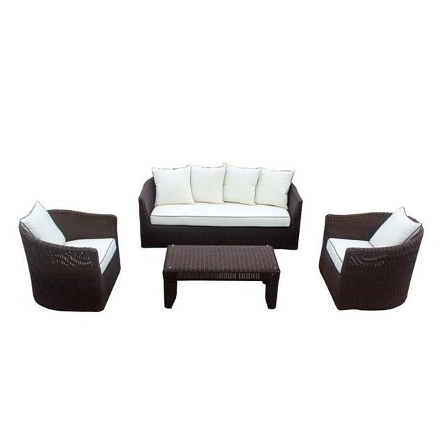 PE Rattan & Aluminum Furniture, Outdoor Rattan 4PCS Sofa