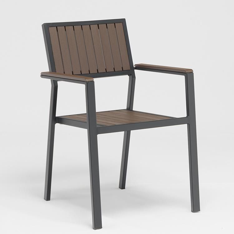 All Aluminum Chair Outdoor Garden Patio Comercial Cafe Stacker Chair
