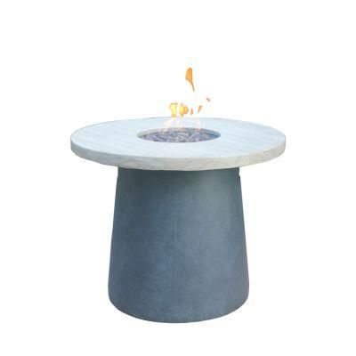 Outdoor Courtyard Gas Propane Heater Round Fire Pit Bar Table