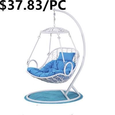 Outdoor Wicker Hanging Egg Garden Furniture Cushion Double Seat Chair