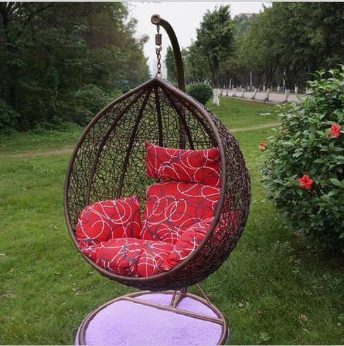 Sunny Daze Danielle Hanging Egg Chair Swing, Resin Wicker Basket Design