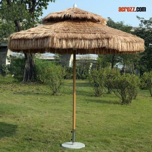 Garden Outdoor Patio Beach Straw Grass Umbrella Parasol Sunshade