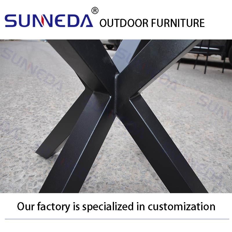 Modern Leisure Style Outdoor Garden Balcony Terrace Round Table and Chair Set