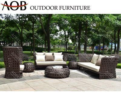 Outdoor Modern Garden Patio Home Hotel Villa Rattan Wicker Leisure Lounge Sofa Set Furniture