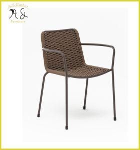 Anti Rust Outdoor Graden Furniture Alumininum Frame Ropen Weaving Dining Chair