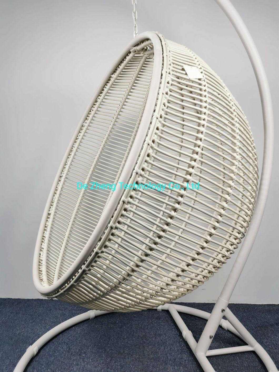Hot Sale Luxury Design Waterproof Customized Round Shape Outdoor Rattan Swing Chair for Hotel Balcony