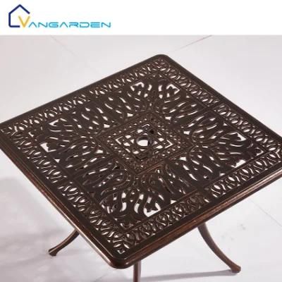 Cast Aluminum Outdoor Bar Table Set Balcony Picnic Table Set Outdoor Furniture