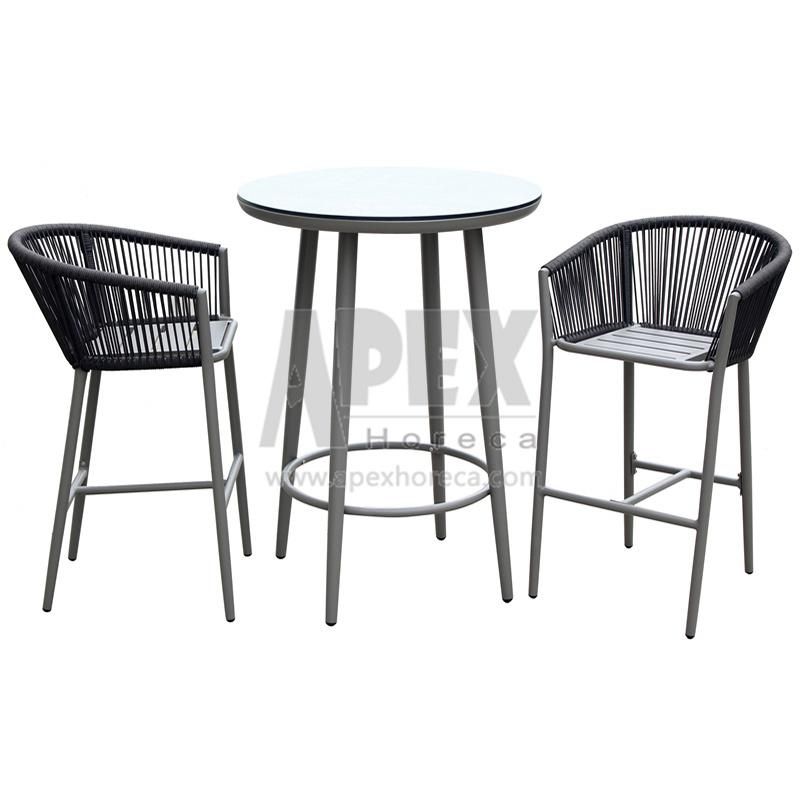 China Wholesale Modern High Quality Outdoor Patio Furniture Aluminum Frame Garden Rope Chair