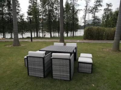 Foshan Hotel Lowes Patio Dining Rattan Chair and Table Set