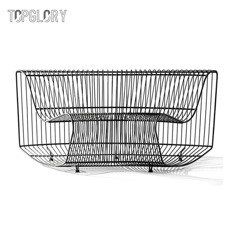 Outdoor Patio Furniture Sofa Aluminum Frame Round Chair for Park Garden