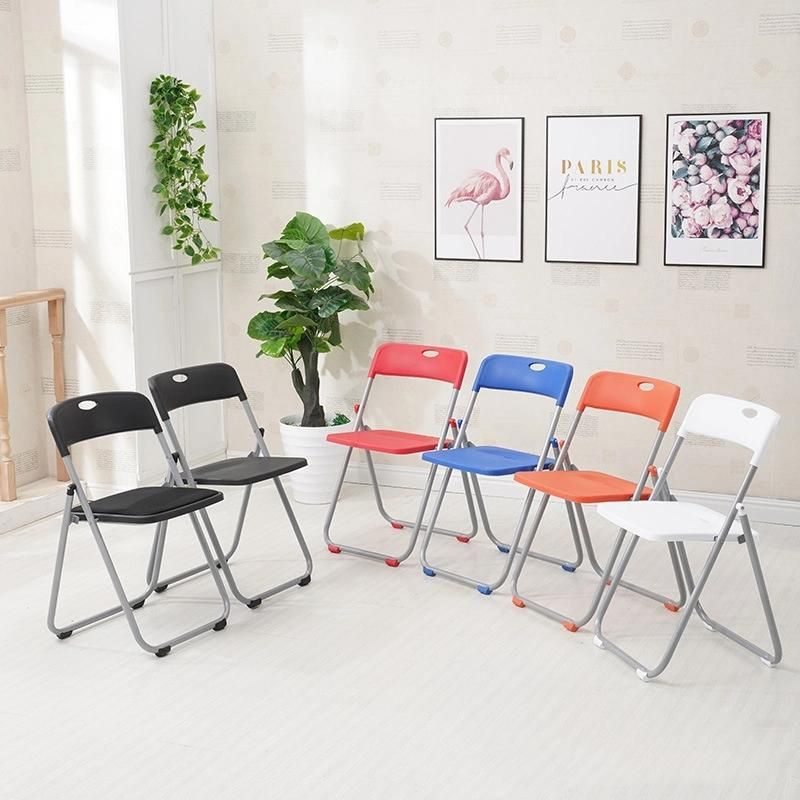 Best Selling Foldable Plastic Portable Camping Dining Metal Folding Chair