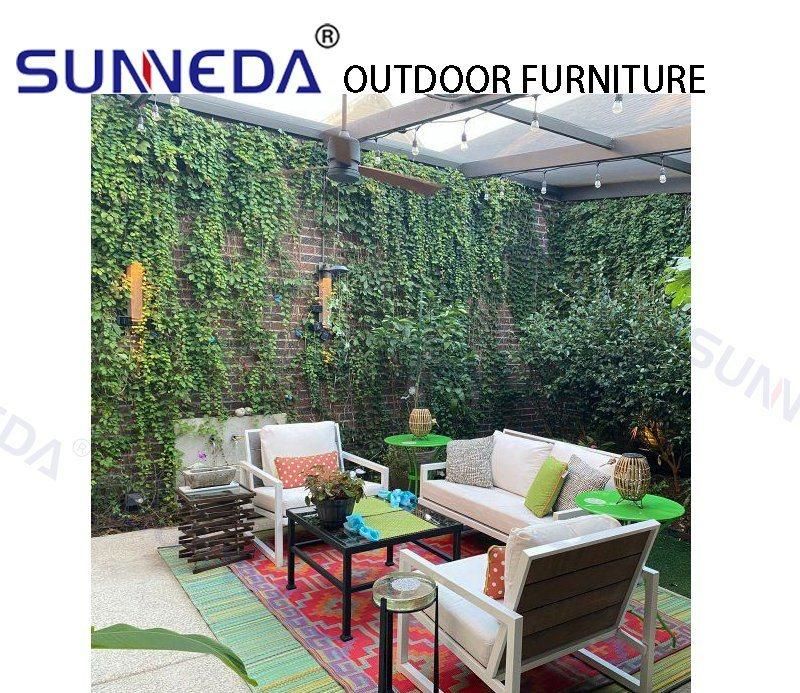 Luxury Modern Simple Style Chair Outdoor Garden Aluminum Sofa Sets