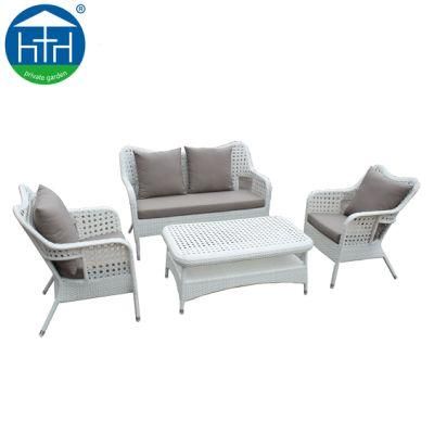 Classic Rattan Furniture Pattern Weaving Design Garden Sofa Set