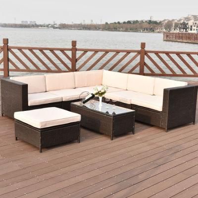 Wholesale Garden Modern Outdoor Rattan Furniture Corner Sofa Set