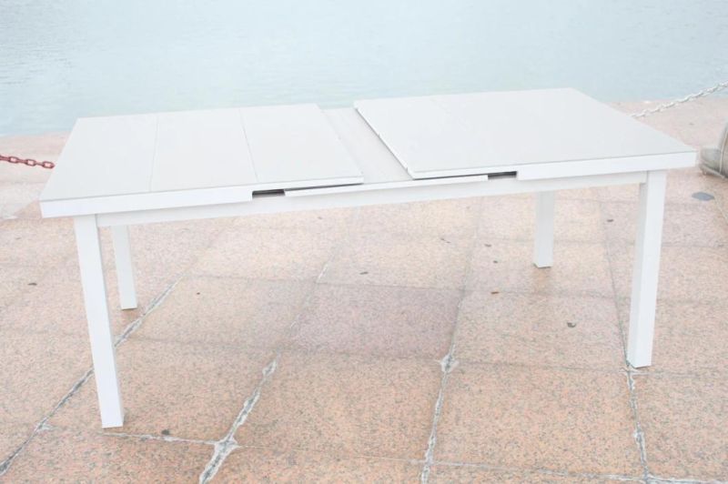 New Metal OEM Customized Modern Outdoor Chairs Extensible Dining Table