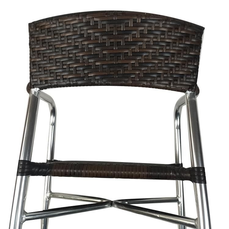 Commercial Durable Rattan Outdoor Bar Bistro Rain Proof Arm Chair