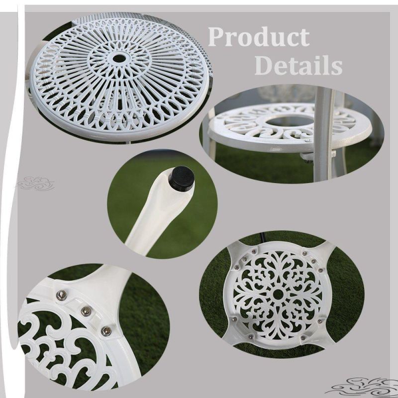 Garden Metal Sofa Powder Coated Aluminum 4PCS Garden Outdoor Furniture Set