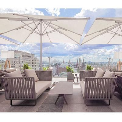 Fashion Style Rattan Cube Table and Chairs Restaurant Hotel Dining Furniture Set