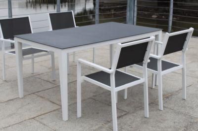 Foshan European OEM Customized Black Patio Set Bistro Dining Chairs