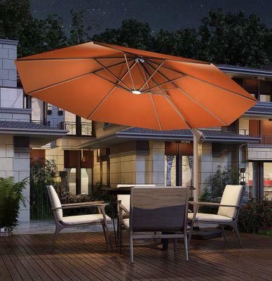Hydraulic Cantilever Rectangular Aluminum Parasol Outdoor Garden Patio Hydraulic Umbrella (single top)