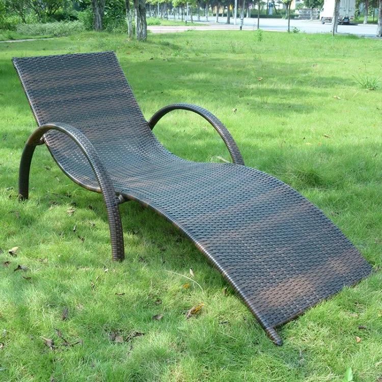 Outdoor Garden Patio Furniture Rattan Kd Sun Lounger
