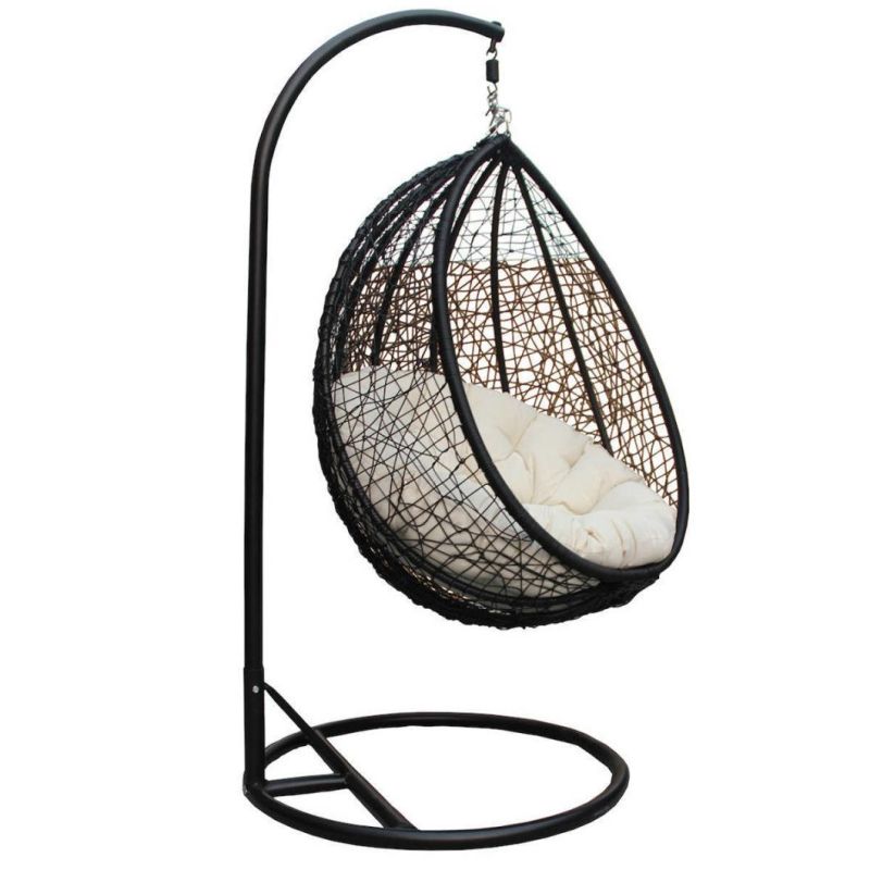 Egg Shaped High Quality Garden Swing Chair with Cushion for Sale