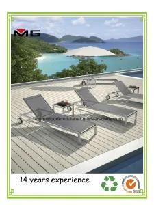Hot Sale UV-Resistant Beach Sun Lounger Armless Outdoor Patio Furniture