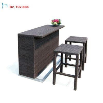 C-Outdoor Furniture Synthetic Wicker Bar Chair and Table