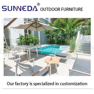Outdoor Sofa Furniture Set Upholstered Waterproof Aliminum Patio Garden Furniture