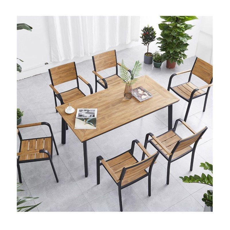 Hotel Modern Restaurant Outdoor Garden Furniture Patio Dining Table