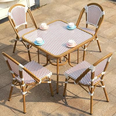Cheap Outdoor Terrace Furniture Garden Balcony Leisure Coffee Table Chair Set