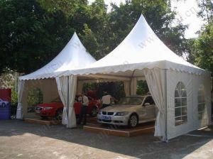 5X5m Aluminum Structure White Double Top Pagoda Tent